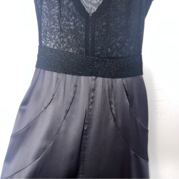 Dolce & Gabbana Black Sparkly Sheer Satin Skirt Mini Dress - Picture 15 of 16